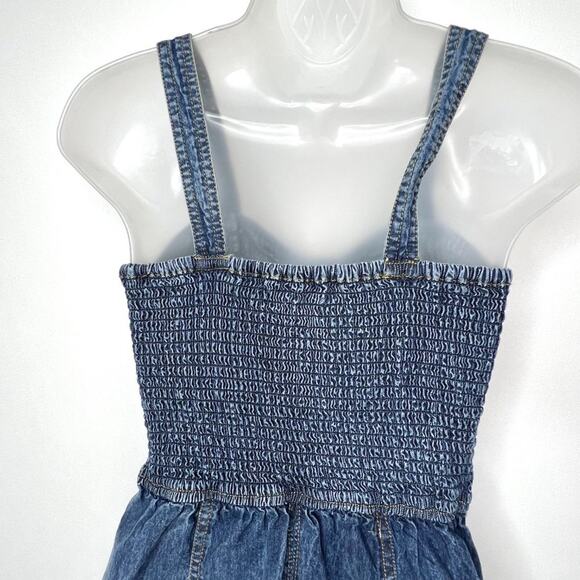 Japna Denim Sweetheart Neckline Mini Dress Small - Picture 5 of 8